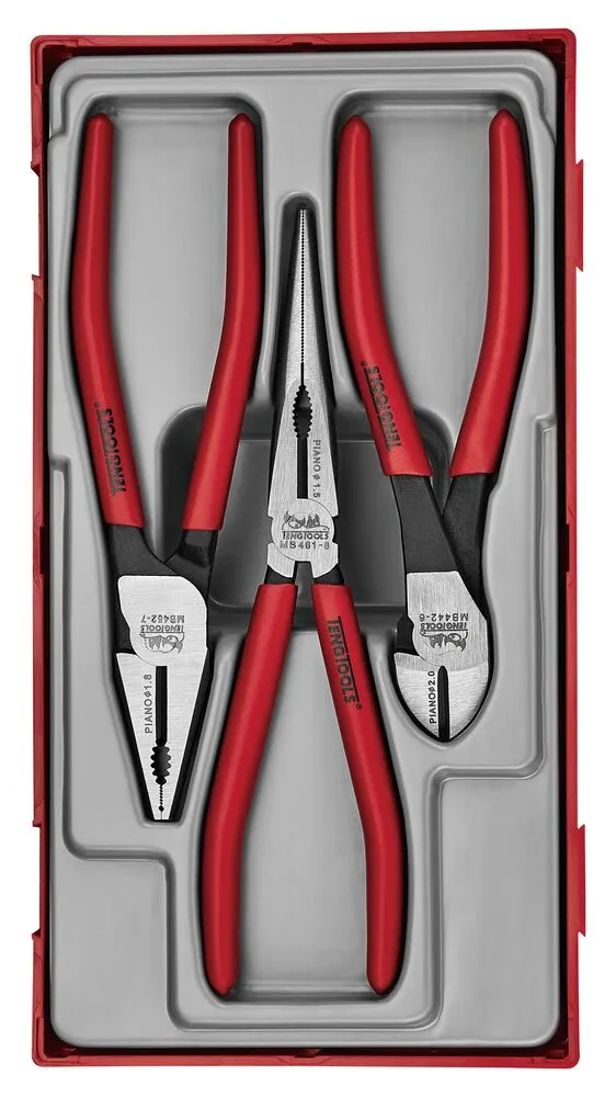 Teng Tools Set 3 pinces TT1 vinyl 160-200 mm