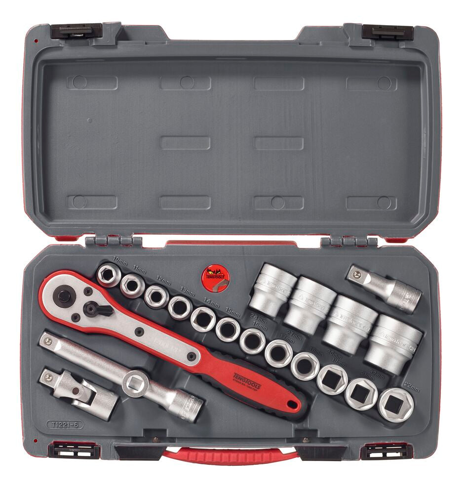 Teng Tools MECCA PRO Coffret douilles 1/2" 21 pièces 6 pans