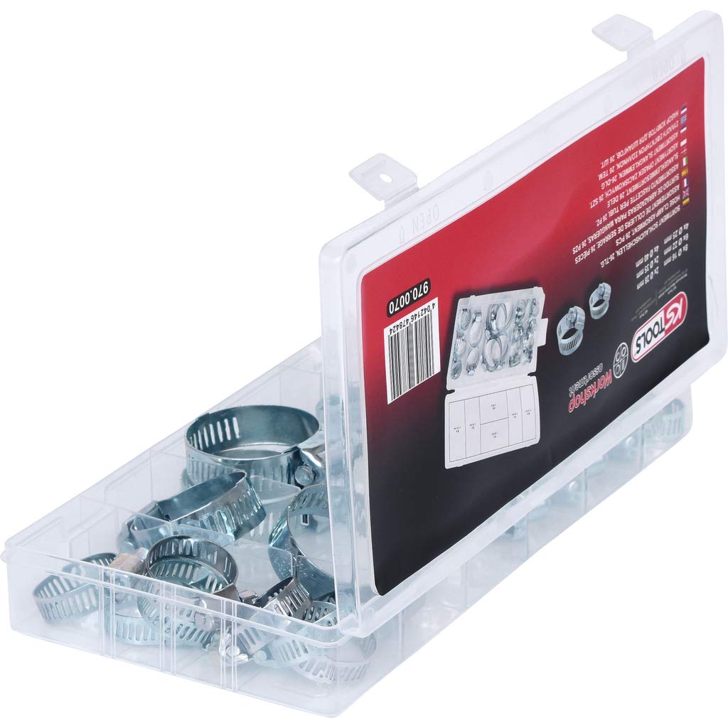 KS Tools 970.0070 Assortiment 26 colliers de serrage