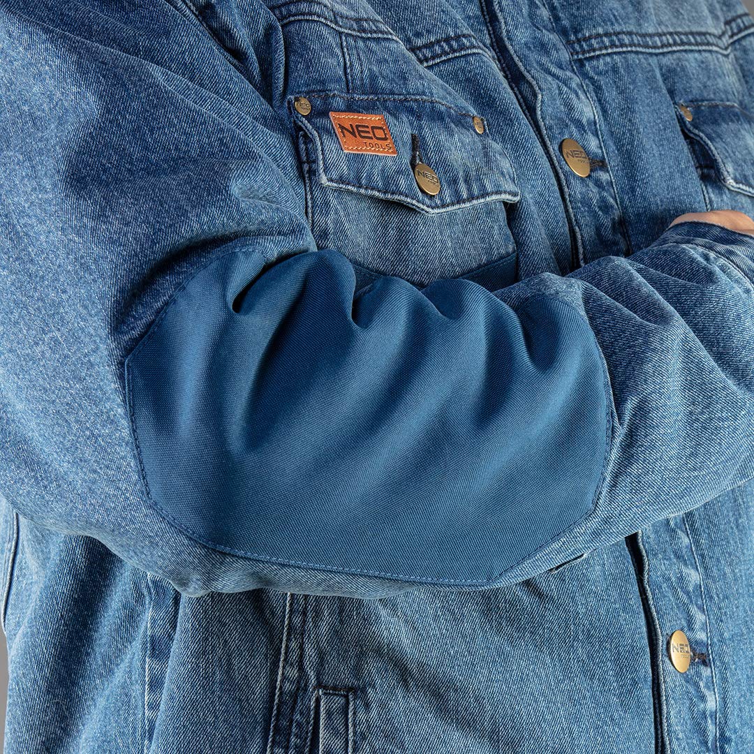 NEO TOOLS veste en jean homme bleu denim taille L