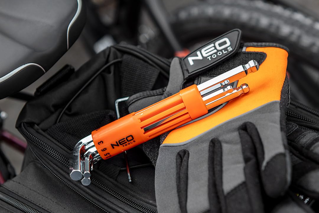 NEO TOOLS 09-523 jeu clés Allen rotule 2-10 mm 8 pièces