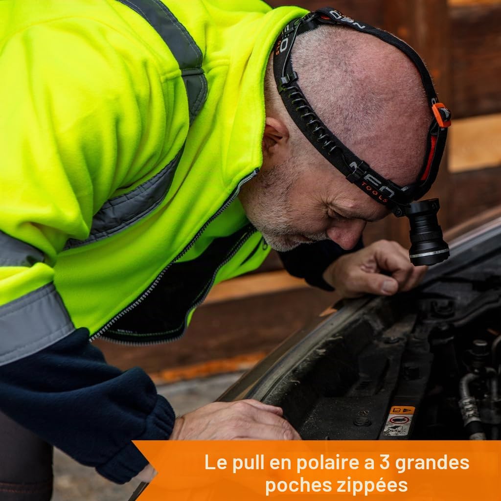 NEO Tools veste haute visibilité jaune taille L