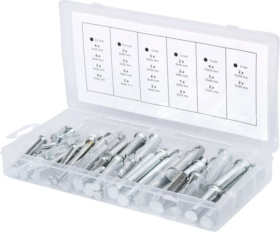 KS Tools 970.0210 assortiment goupilles sécurité 60 pièces