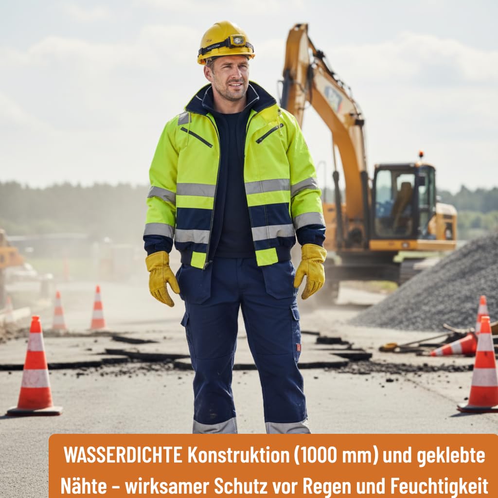 NEO TOOLS X veste travail jaune fluo chaude imperméable