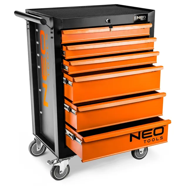 NEO TOOLS 84-221 armoire à outils 6 tiroirs orange 280 kg