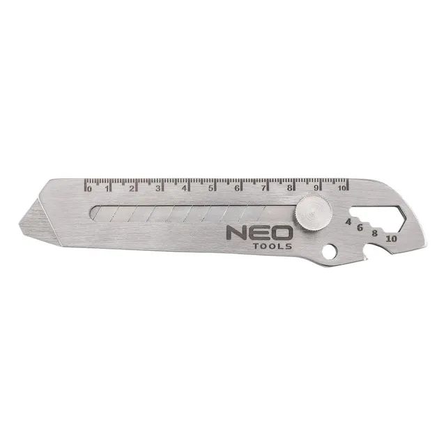 NEO TOOLS 63-713 Cutter 18 mm inox 155 mm gradué