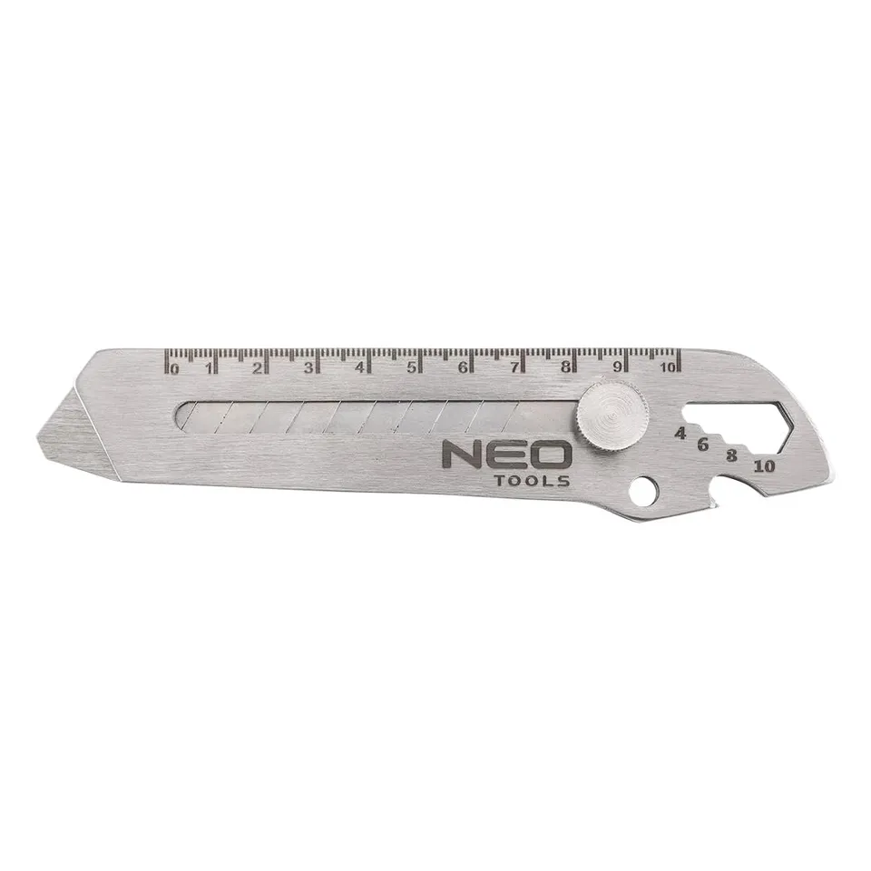 NEO TOOLS 63-713 Cutter 18 mm inox 155 mm gradué