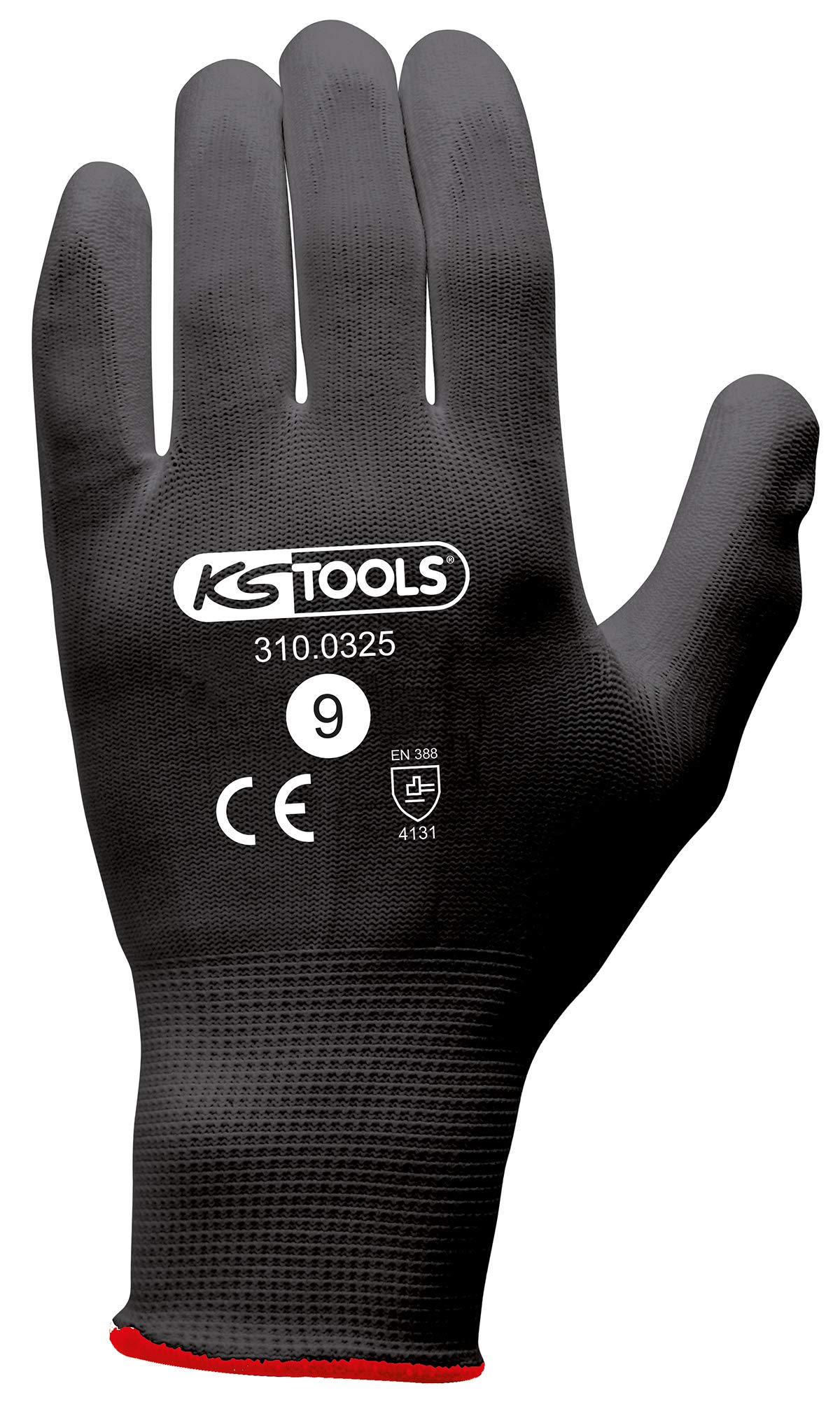 KS TOOLS 310.0330 gants travail PU T.10 lot 12 paires
