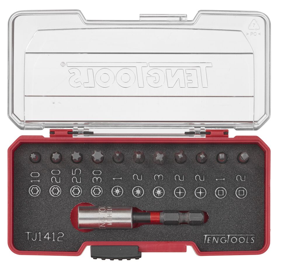 Teng Tools coffret embouts choc construction 12 pièces clip