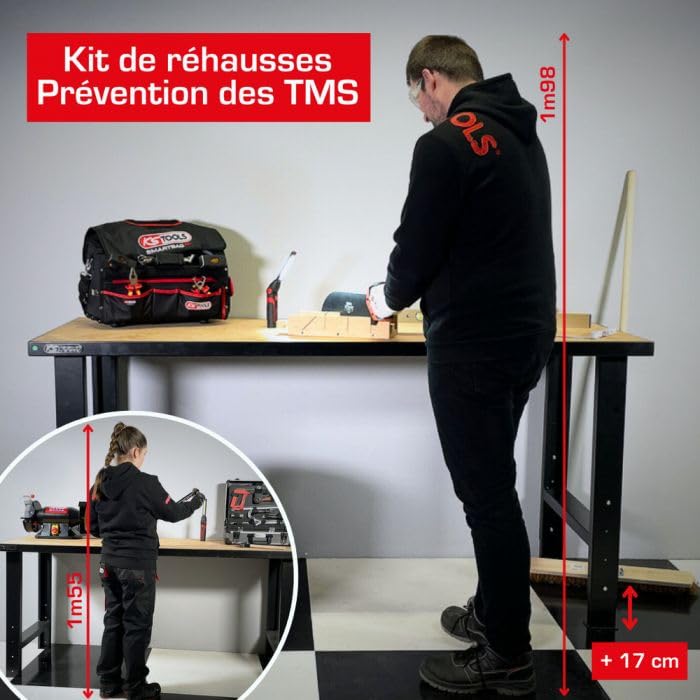 KS Tools 865.0204 kit réhausse établi 950-1060 mm