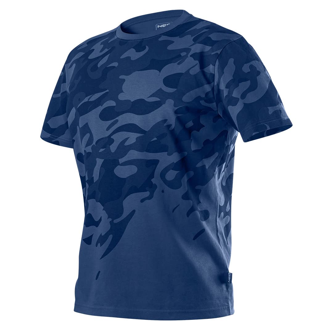 NEO Tools t-shirt travail camo noir 100% coton 180 g/m²