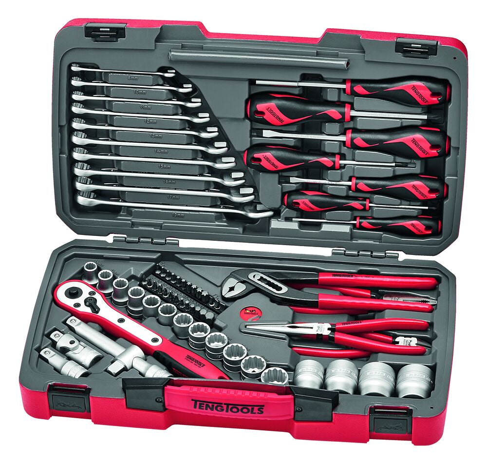 Teng Tools Mecca Pro coffret douilles 1/2" 68 pièces métrique