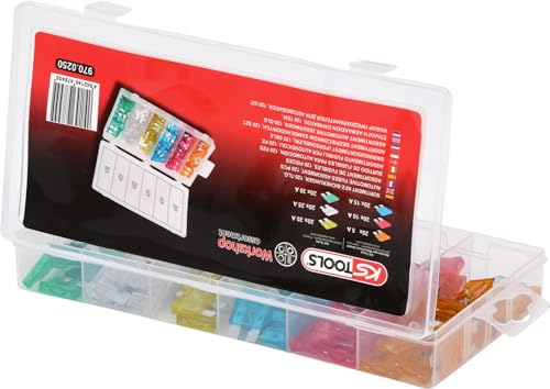 KS Tools 970.0250 assortiment fusibles auto 120 pièces 5-30A