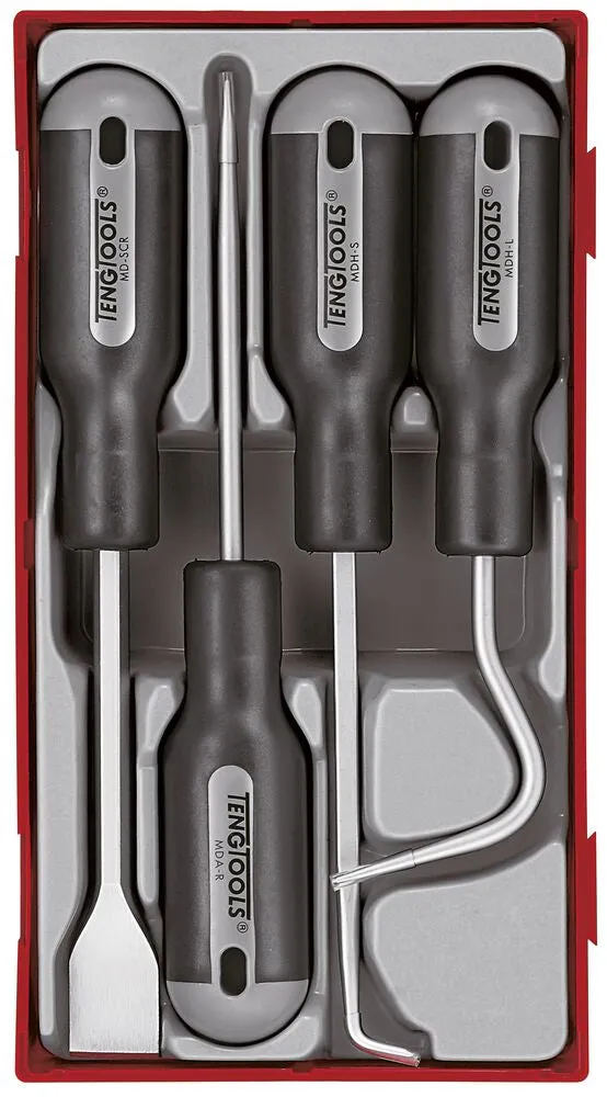 Teng Tools TT1 kit grattoirs 4 pièces plateau