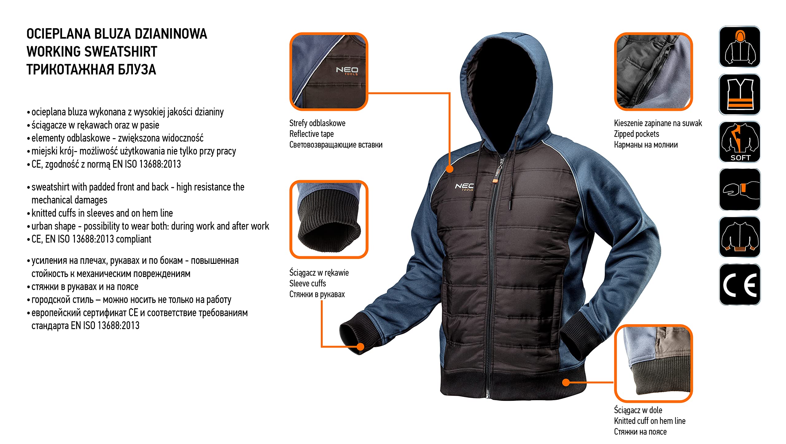 NEO TOOLS gilet de travail homme lot de 2 respirant