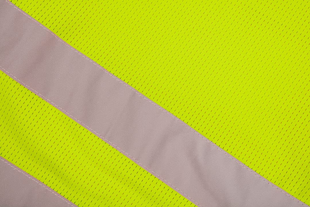 NEO TOOLS short de travail haute visibilité mesh orange
