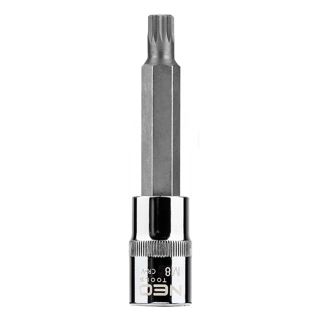 NEO TOOLS 08-742 douille spline M8 x 100 mm 1/2" acier CrV