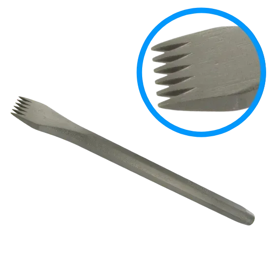 Guillet Gradine Grain d’Orge dents pointues sculpture