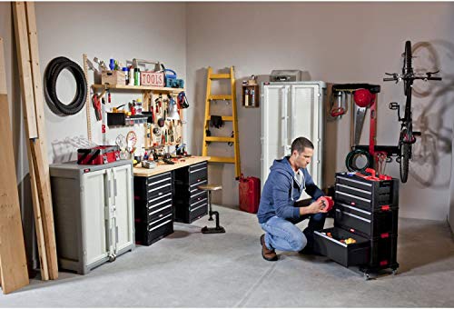 NEO TOOLS Servante atelier 2 tiroirs acier