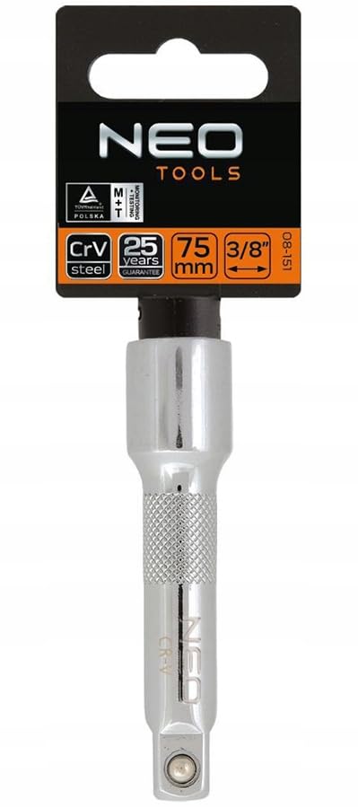 NEO TOOLS 08-151 rallonge 3/8 75 mm chrome vanadium