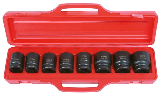 KS Tools 515.0208 coffret douilles à chocs 3/4" 8 pièces chrome-molybdène
