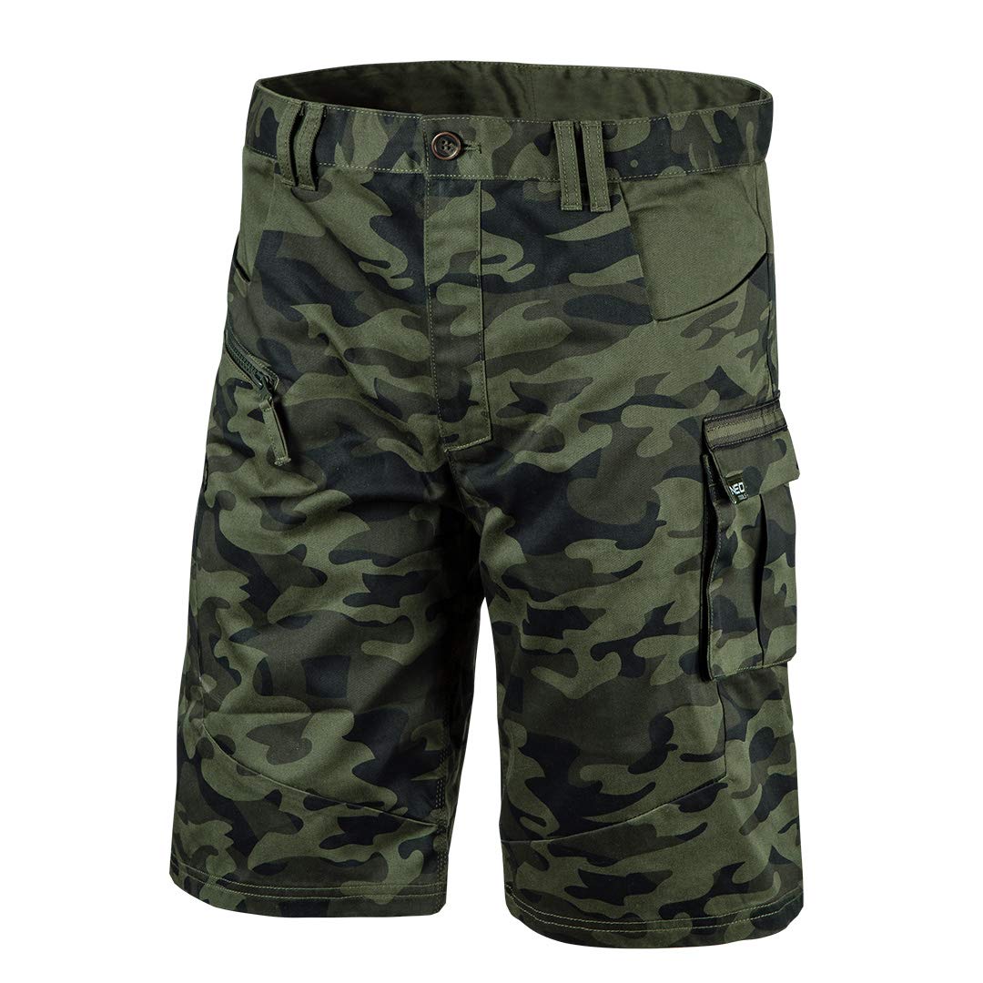 NEO Tools pantalon court travail camo coton renforcé