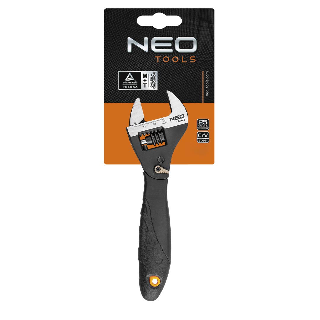 NEO TOOLS 03-017 clé à molette 200 mm acier chrome-vanadium