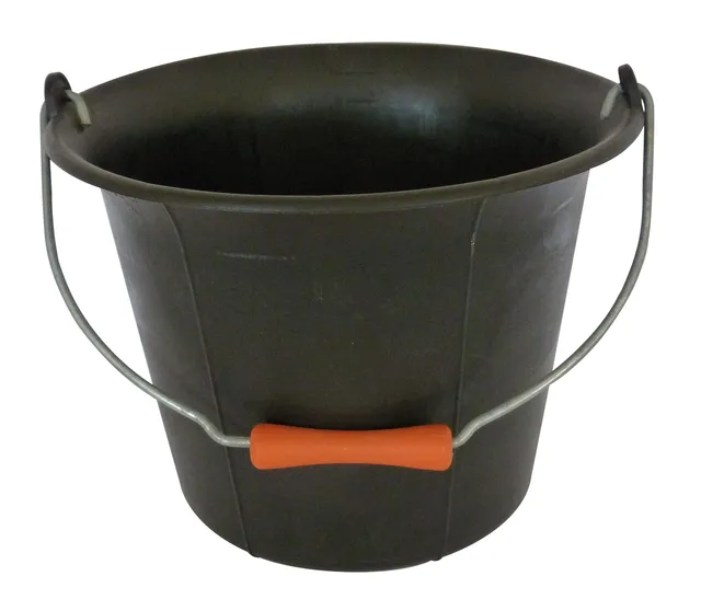 Mondelin 341081 seau noir 11 L plastique anse 5,3 mm