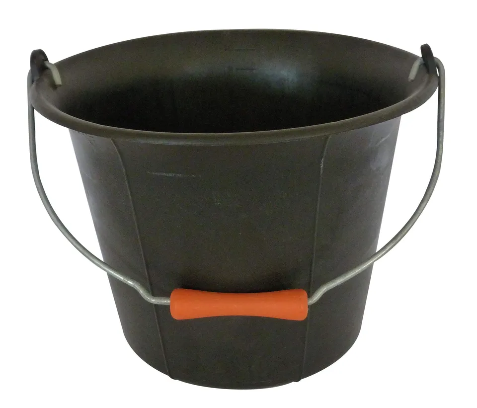 Mondelin 341081 seau noir 11 L plastique anse 5,3 mm