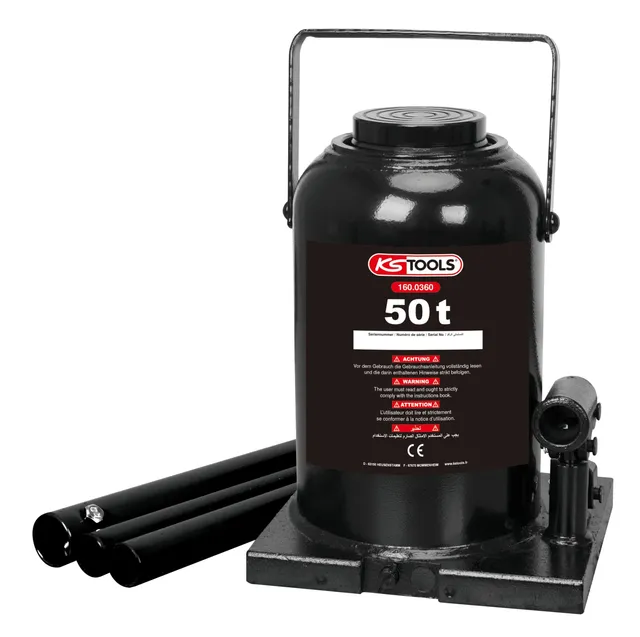 KS Tools 160.0360 Cric Bouteille Hydraulique 50 Tonnes