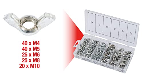 KS Tools 970.0470 assortiment écrous papillon 150 pcs