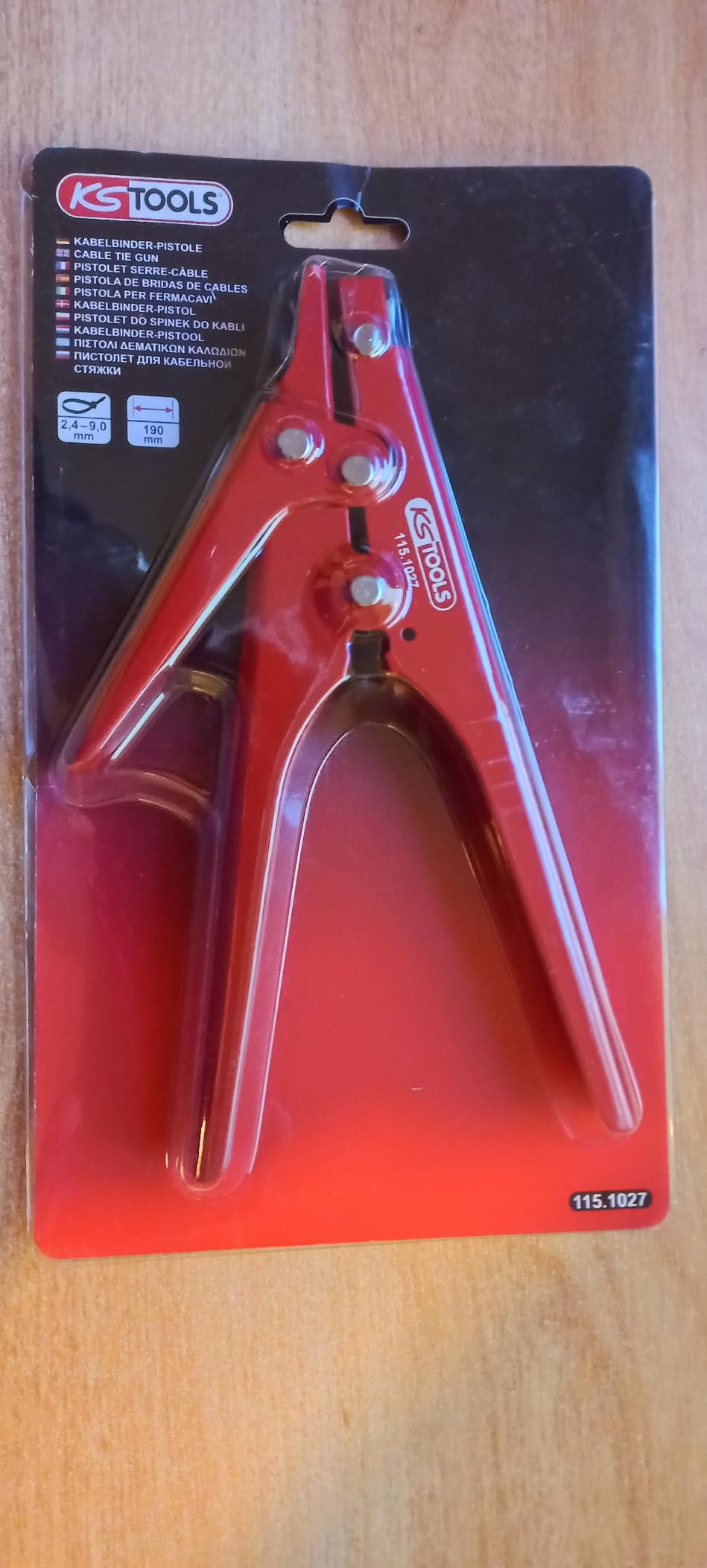 KS Tools 115.1027 Pince à colliers Rilsan 2,4-13 mm