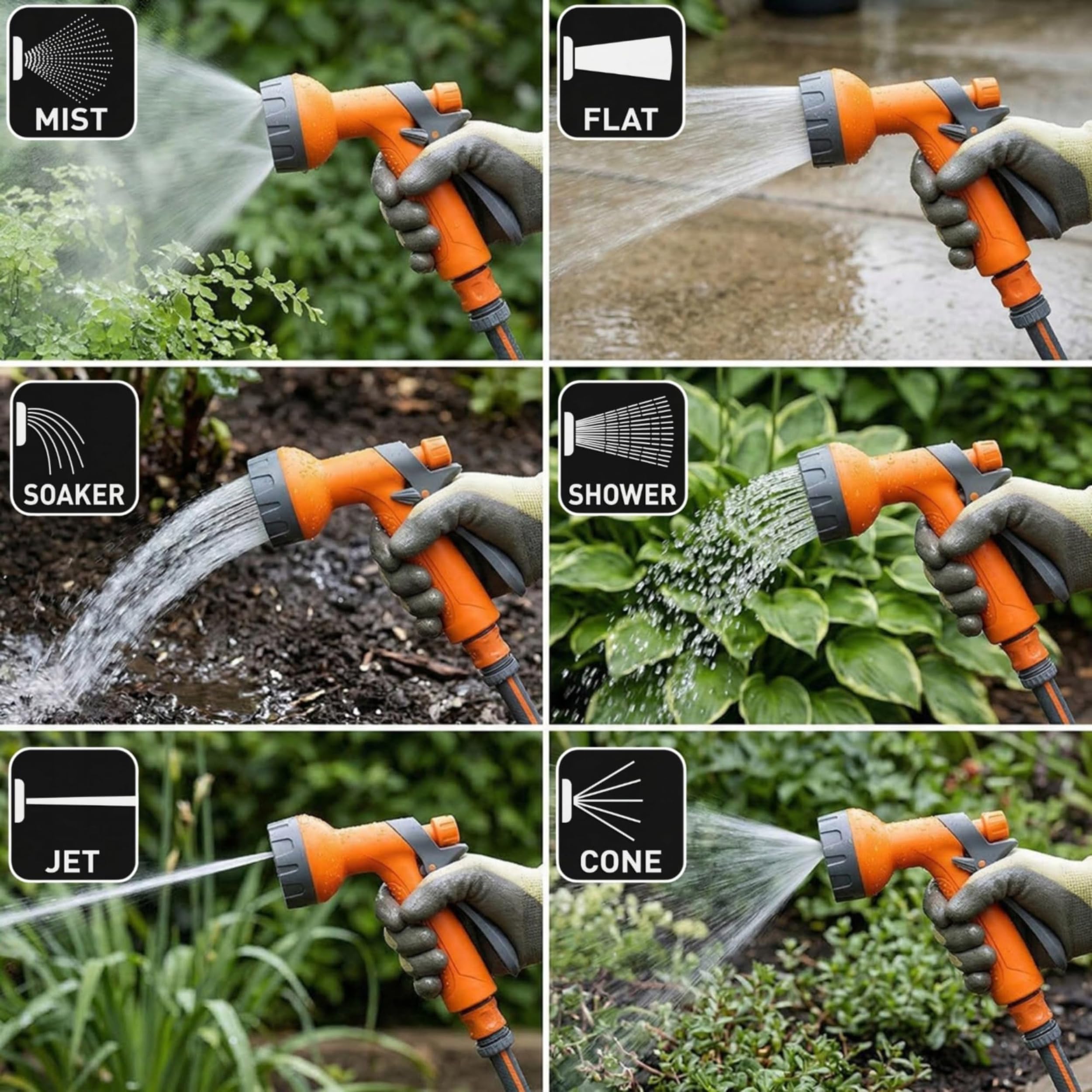 NEO TOOLS Kit irrigation mobile devidoir 30 m 6 jets