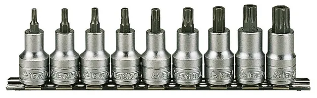 Teng Tools Coffret Douilles TX 1/2" 9 Pièces sur Rail