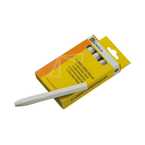Mondelin étui 12 craies jaunes 12 cm traçage