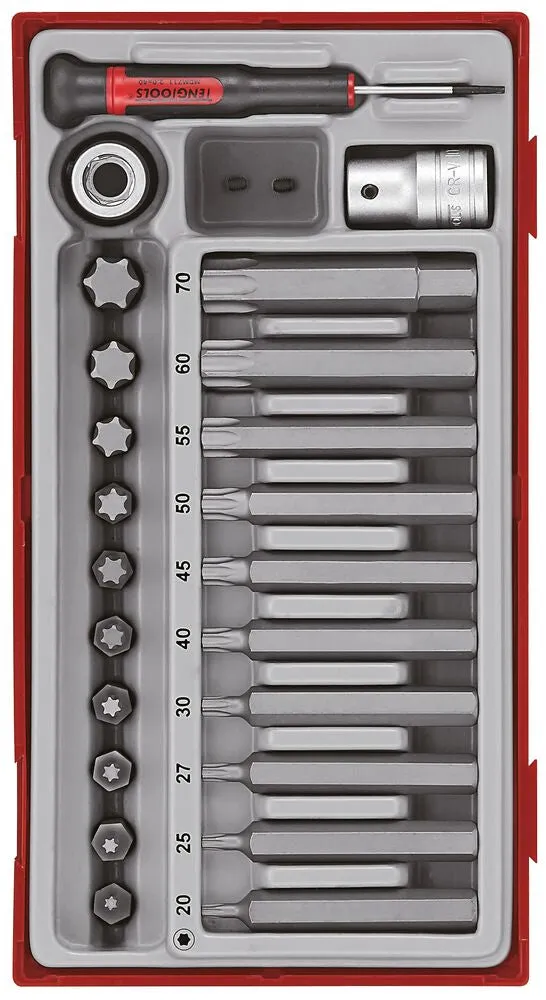 Teng Tools TT1 Coffret Douilles Torx 1/2" 23 pièces