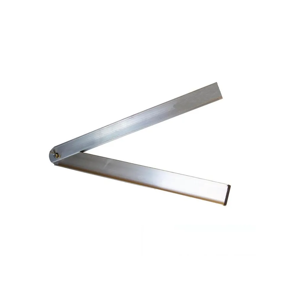 Mondelin fausse équerre à talon alu 50 cm argent