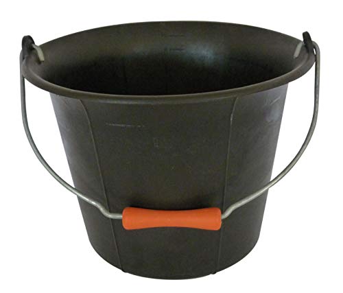 Mondelin 341081 seau noir 11 L plastique anse 5,3 mm