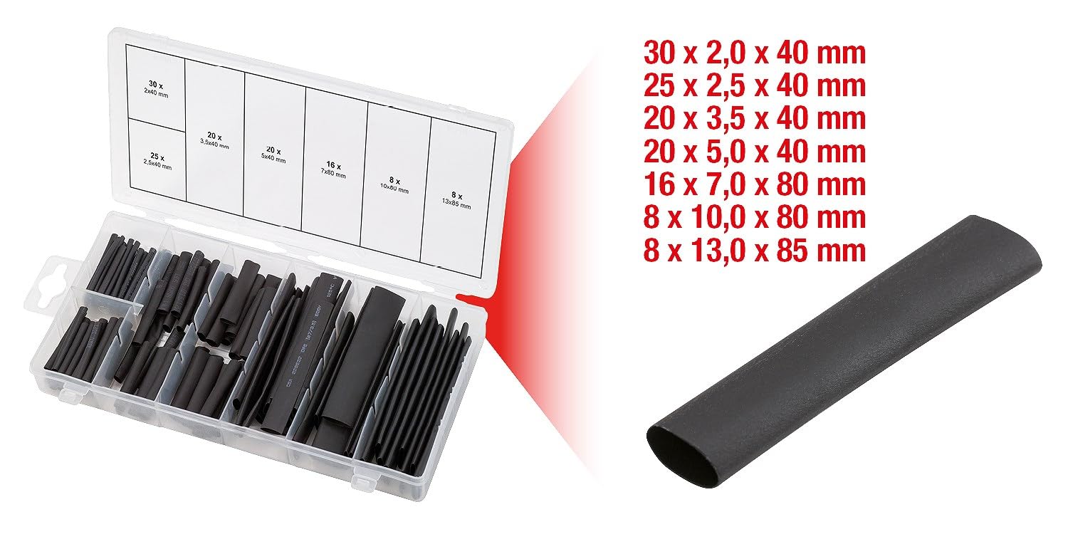 KS Tools 970.0230 assortiment gaine thermorétractable 127 pièces