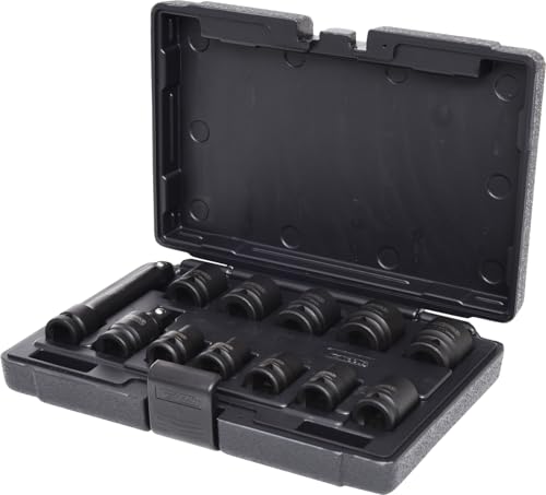 KS Tools 515.0112 Coffret douilles à choc 1/2" 12 pièces Cr-Mo