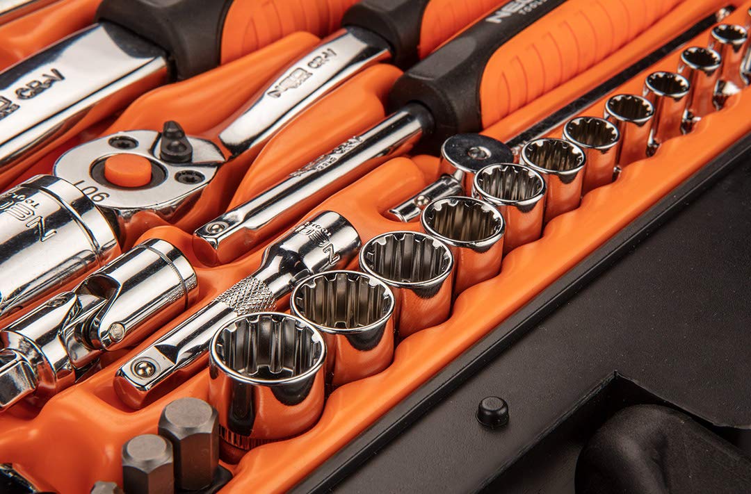 NEO TOOLS 08-690 coffret douilles 71 pièces 1/2 1/4