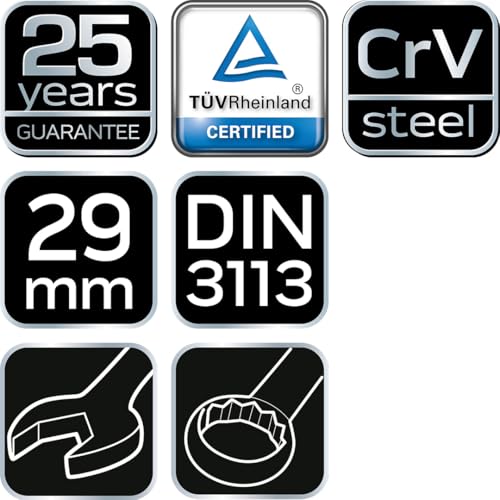NEO TOOLS 09-729 clé mixte 29 mm chrome-vanadium