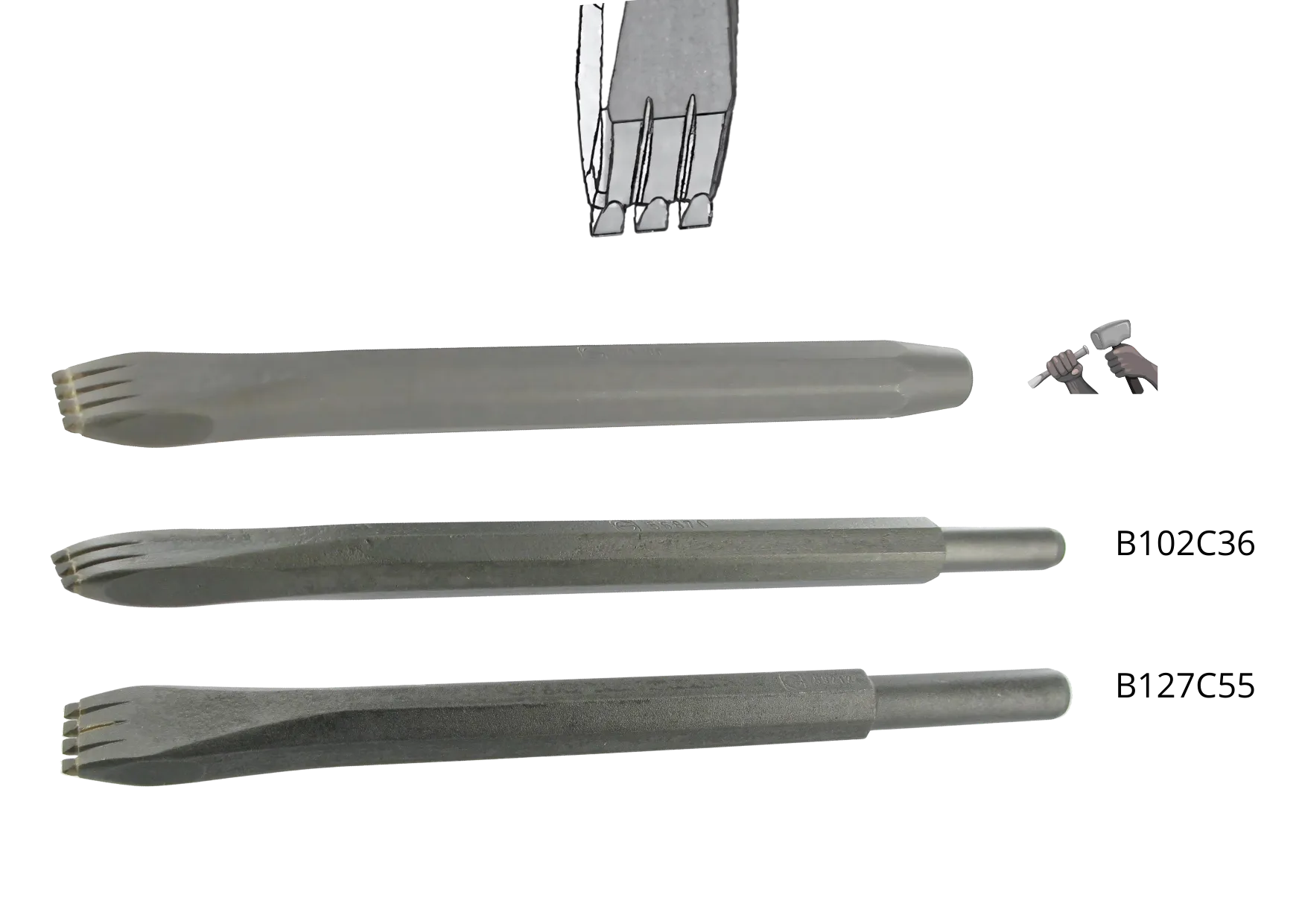 Guillet Gradine carbure taille pierre dure