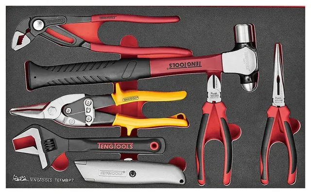 Teng Tools Module Pinces Marteaux 7 Pièces EVA