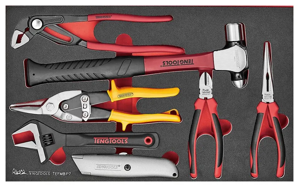 Teng Tools Module Pinces Marteaux 7 Pièces EVA