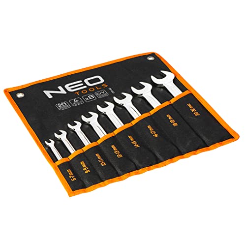 NEO TOOLS 09-851 jeu clés mixtes 8 pcs 6-22 mm satiné
