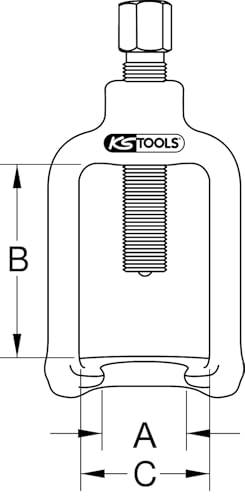 KS Tools 450.0075 Arrache-Rotule H75 Clé 24