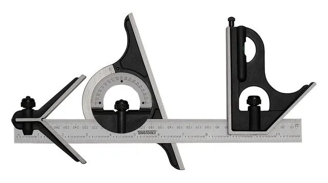 Teng Tools Équerre Combinée 300 mm Acier Atelier