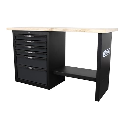 KS Tools 865.0150 Établi garage 6 tiroirs bois 1500 kg
