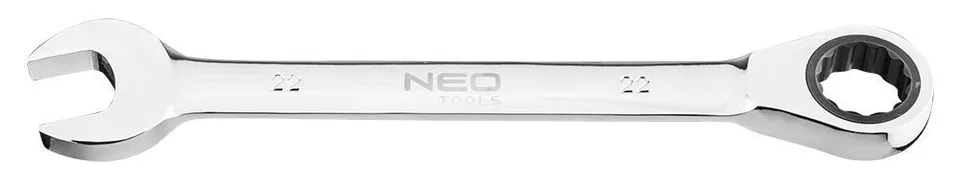NEO TOOLS clé mixte à cliquet CrV 72 dents certifiée TÜV